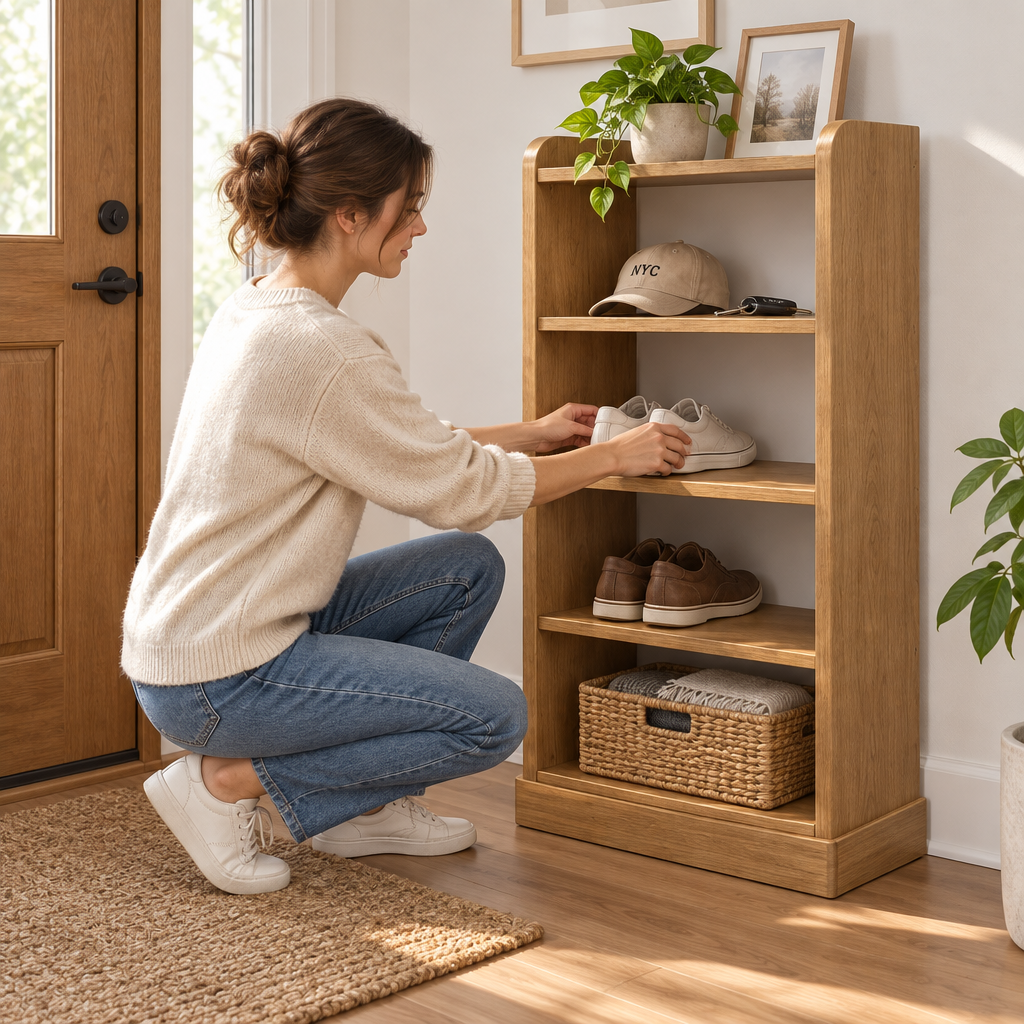 Ravqeli™ Multi-Tier Entryway Storage Shelf main image 04