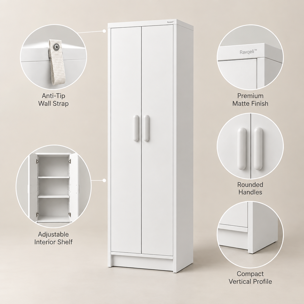 Ravqeli™ Narrow Entryway Storage Cabinet hero
