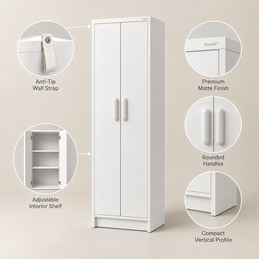 Ravqeli™ Narrow Entryway Storage Cabinet hero