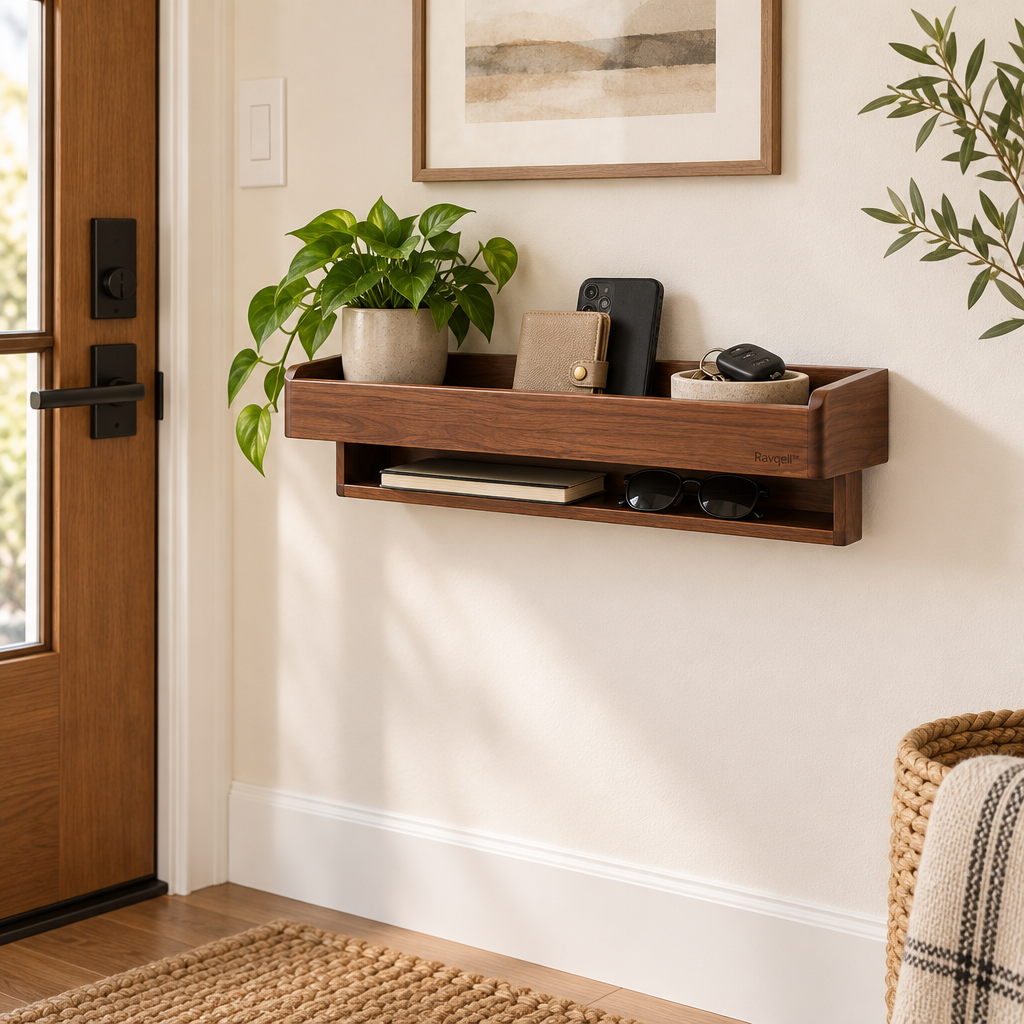 Ravqeli™ Wall-Mounted Entryway Shelf main image 02