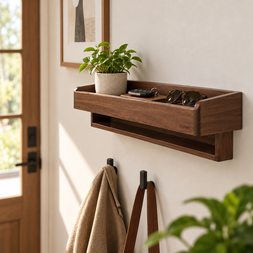 Ravqeli™ Wall-Mounted Entryway Shelf main image 05