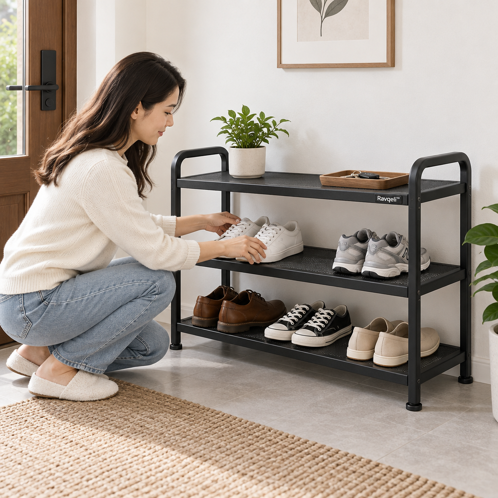 Ravqeli™ Multi-Tier Open Shoe Rack main image 04