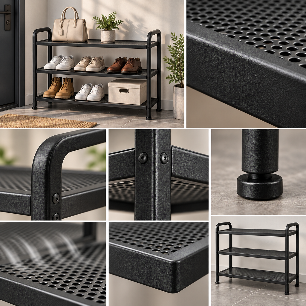 Ravqeli™ Multi-Tier Open Shoe Rack main image 06
