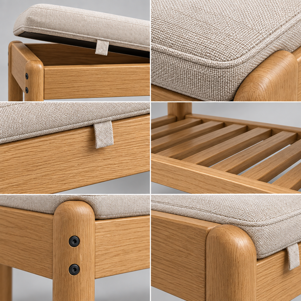 Ravqeli™ Cushioned Shoe Changing Bench main image 03