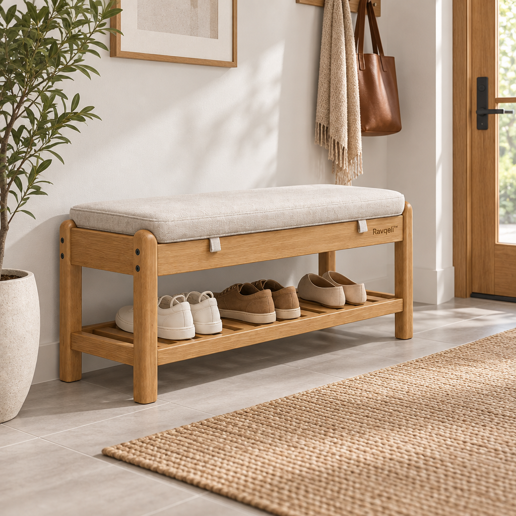 Ravqeli™ Cushioned Shoe Changing Bench main image 05