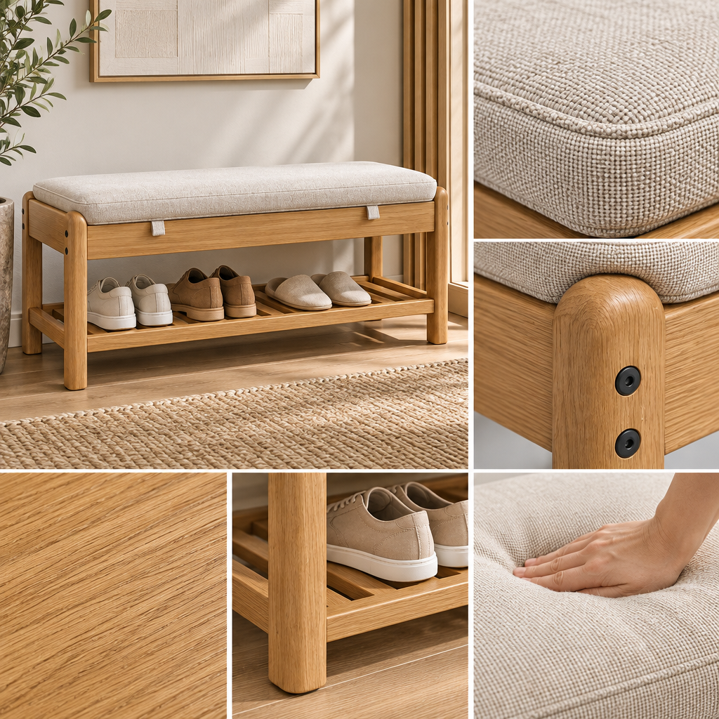 Ravqeli™ Cushioned Shoe Changing Bench main image 06