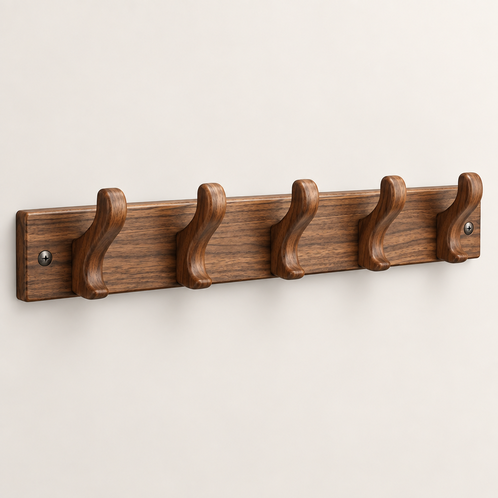 Ravqeli™ Wooden Entryway Coat Hanger hero