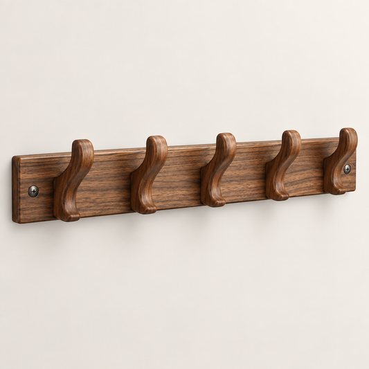 Ravqeli™ Wooden Entryway Coat Hanger hero