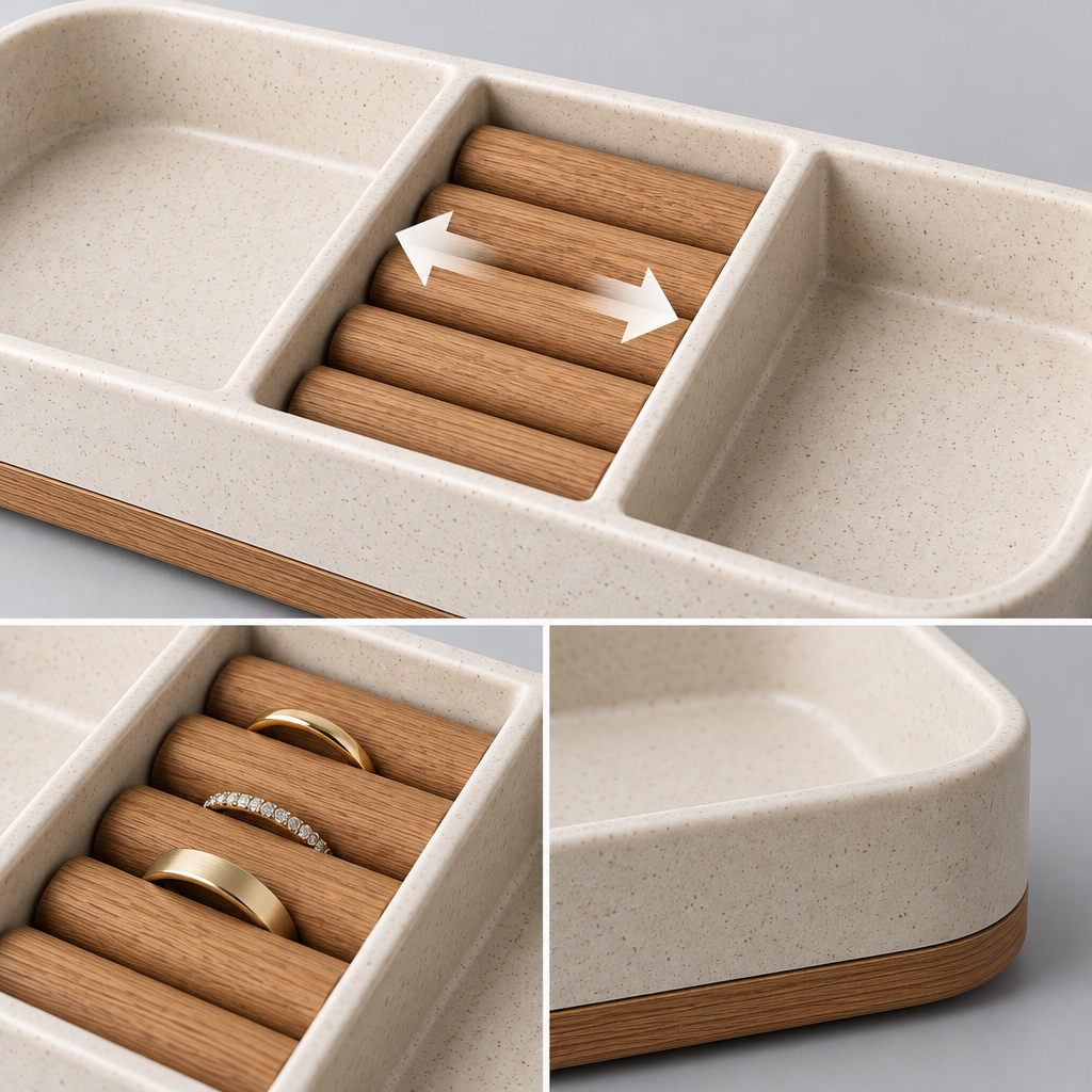 Ravqeli™ Entryway Jewelry and Key Tray main image 03
