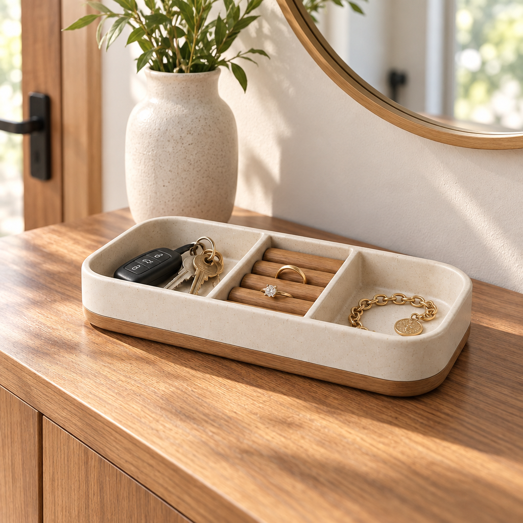 Ravqeli™ Entryway Jewelry and Key Tray main image 04