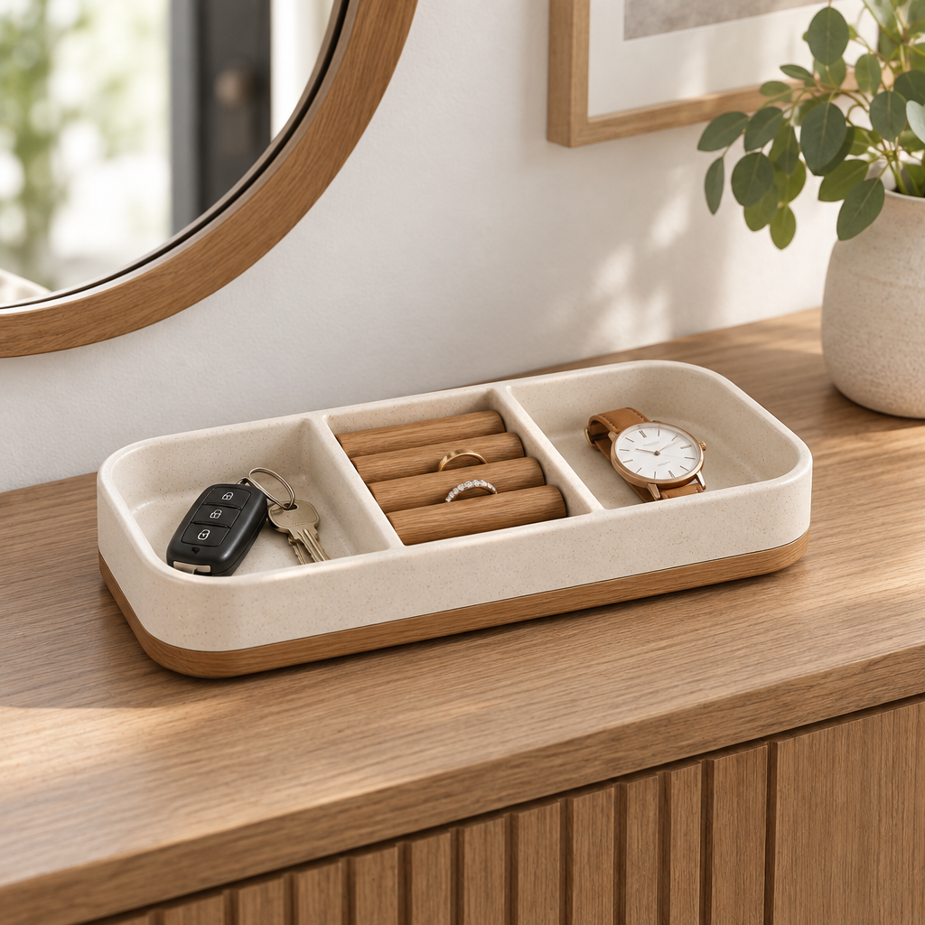 Ravqeli™ Entryway Jewelry and Key Tray main image 05