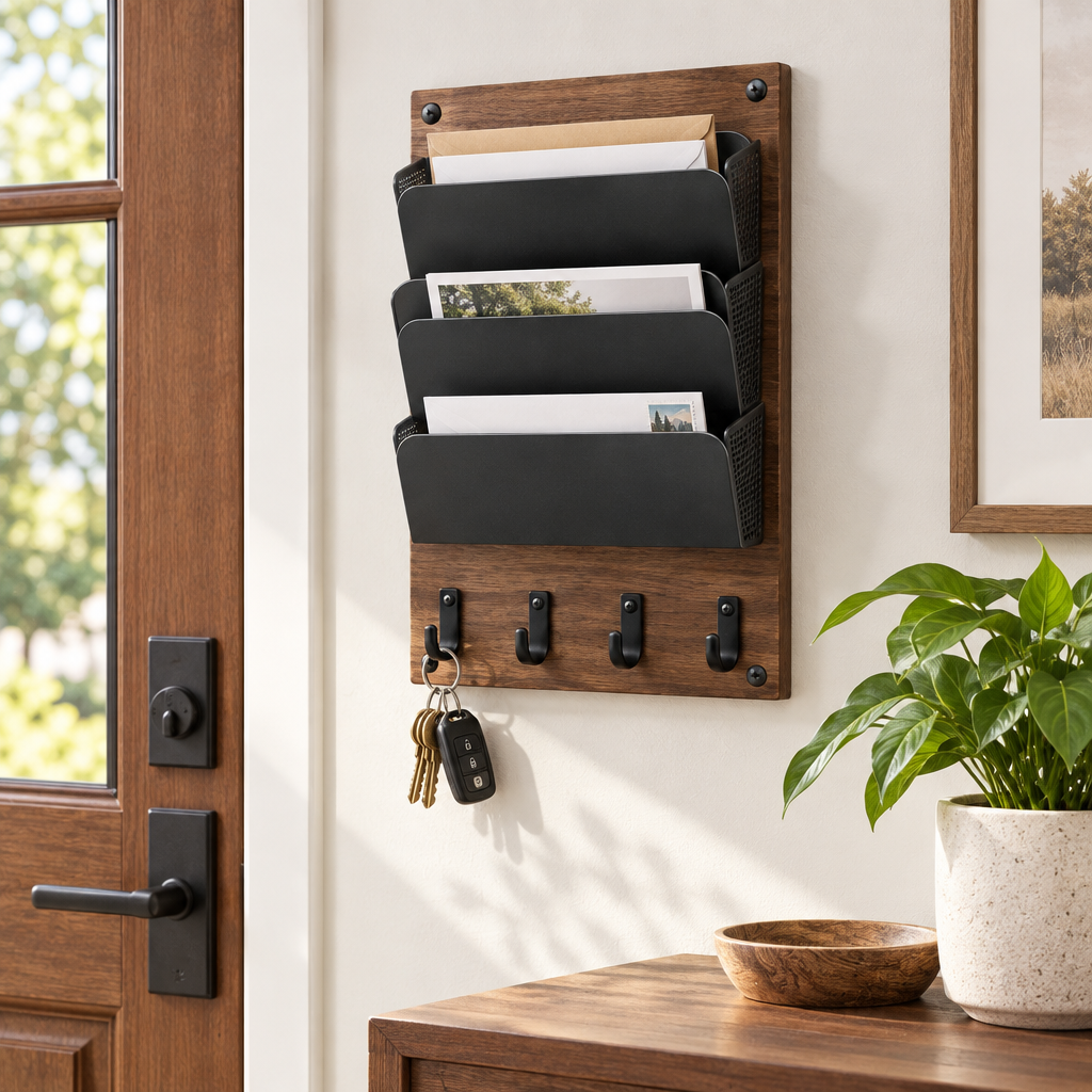 Ravqeli™ Multi-Function Mail Organizer Rack main image 02