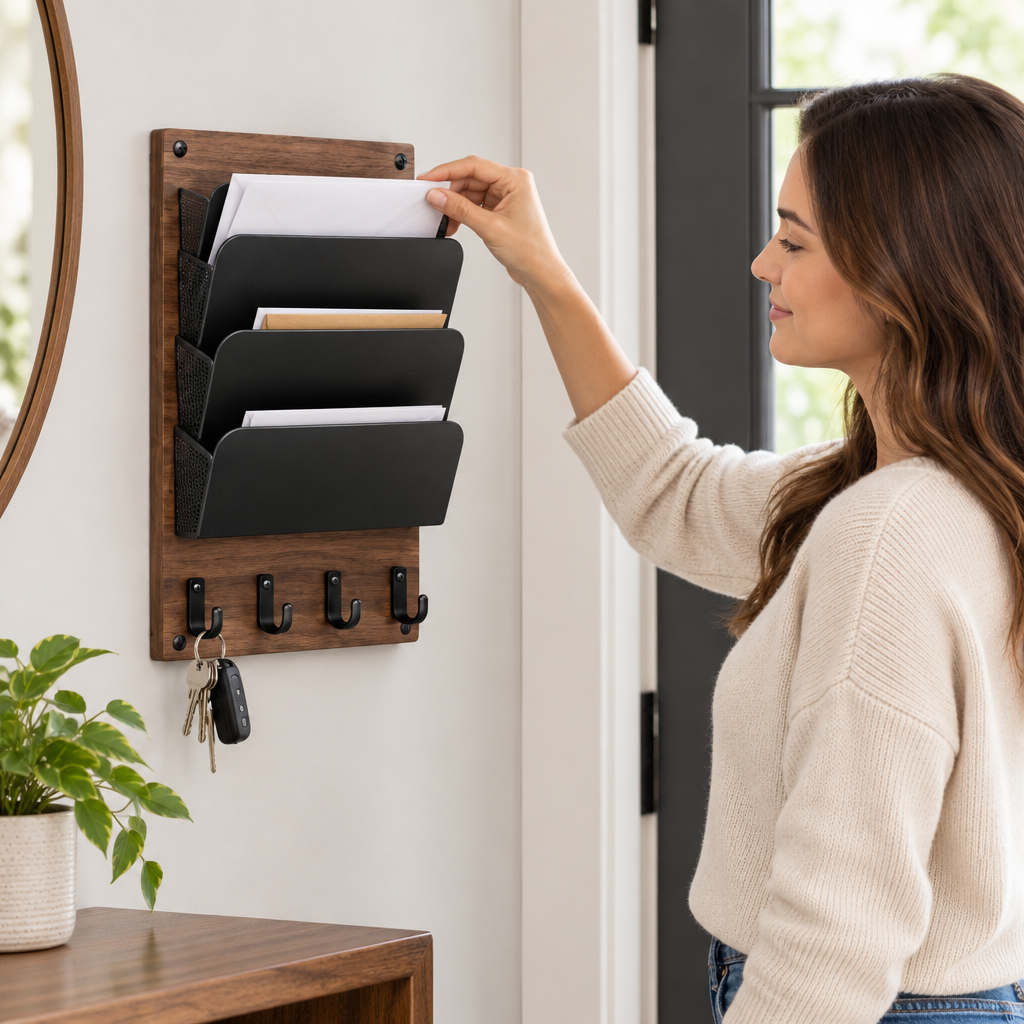 Ravqeli™ Multi-Function Mail Organizer Rack main image 04